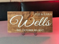 Family Established Sign. Simple and Elegant. The Perfect Wedding and Anniversary Gift