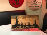 Oilfield Decor with name, personalized drilling rig sign