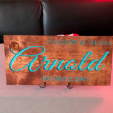 Family Established Sign. Simple and Elegant. The Perfect Wedding and Anniversary Gift