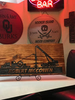 The Coil Tubing Unit - Personalized Oilfield Decor - 23 X 11