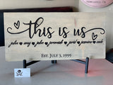 This Is Us Family Sign