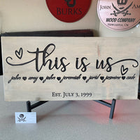 This Is Us Family Sign