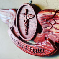 Nurse and Doctor Wings - Personalized Wood Gift