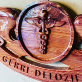 Nurse and Doctor Wings - Personalized Wood Gift