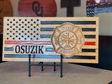 Firefighter's 3D American Flag 24 X 11