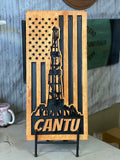 The American Drilling Rig - 24" X 11.25" Oilfield Decor