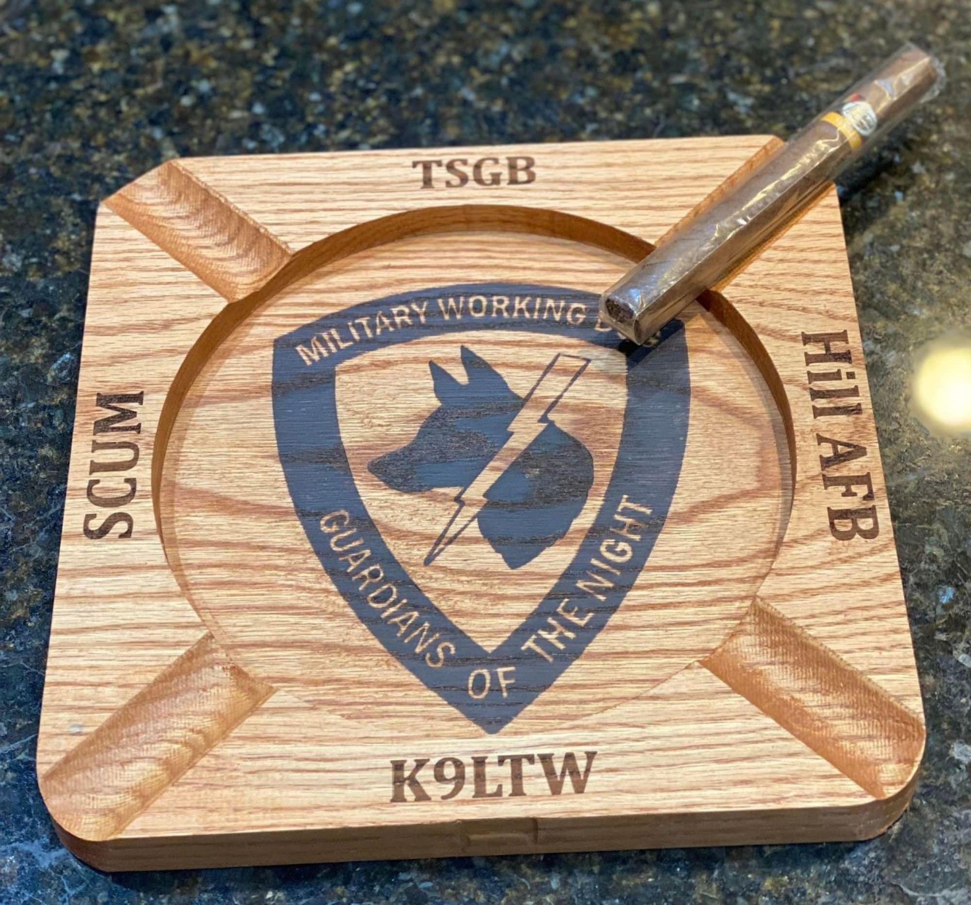 Wood Cigar Ash Tray hotsell Personalized