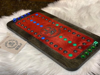 Wooden Aggravation Board Game With Dice and Marbles, Free Personalization