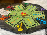 Camping RV Themed Wooden Wahoo Board Game With Dice and Marbles, Free Personalization