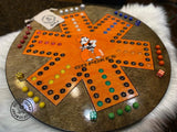 OSU Wooden Wahoo Board - Game With Dice and Marbles - Free Personalization - Liscened OSU Crafter.